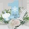 Big Dot of Happiness Onederland - Snowflake Winter Wonderland First Birthday Party Centerpiece Sticks - Table Toppers - Set of 15